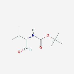 (S)-tert-Butyl (3-methyl-1-oxobutan-2-yl)carbamate chemical structure (CAS 79069-51-5)