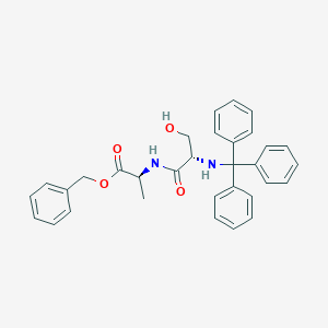 Benzyl trityl-L-seryl-L-alaninate chemical structure (CAS 790692-15-8)