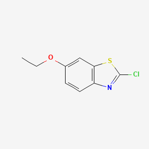 2-Chloro-6-ethoxybenzo[d]thiazole chemical structure (CAS 79071-17-3)