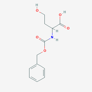 2-(((Benzyloxy)carbonyl)amino)-4-hydroxybutanoic acid chemical structure (CAS 79074-03-6)