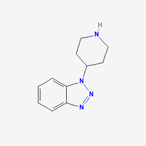 1-(Piperidin-4-yl)-1H-benzo[d][1,2,3]triazole chemical structure (CAS 79098-96-7)