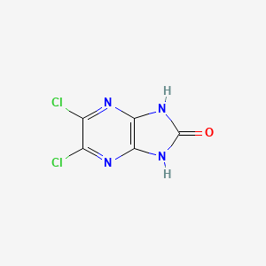 5,6-Dichloro-1,3-dihydro-2H-imidazo[4,5-b]pyrazin-2-one chemical structure (CAS 79100-20-2)