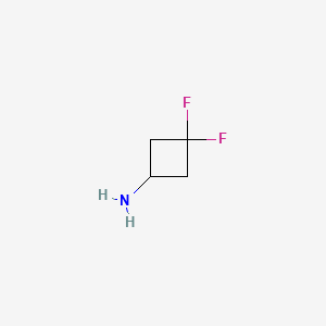 3,3-Difluorocyclobutan-1-amine chemical structure (CAS 791061-00-2)