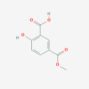2-Hydroxy-5-(methoxycarbonyl)benzoic acid chemical structure (CAS 79128-78-2)