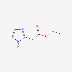 Ethyl 2-(1H-imidazol-2-yl)acetate chemical structure (CAS 791569-71-6)