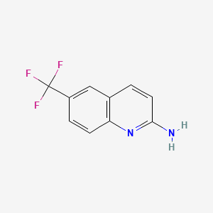 6-(Trifluoromethyl)quinolin-2-amine chemical structure (CAS 791595-93-2)