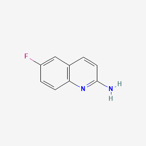 6-Fluoroquinolin-2-amine chemical structure (CAS 791626-57-8)