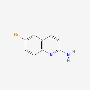 6-Bromoquinolin-2-amine chemical structure (CAS 791626-58-9)
