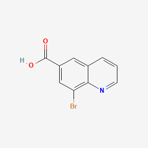 8-Bromoquinoline-6-carboxylic acid chemical structure (CAS 791632-21-8)