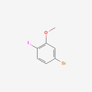4-Bromo-1-iodo-2-methoxybenzene chemical structure (CAS 791642-68-7)
