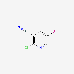 2-Chloro-5-fluoronicotinonitrile chemical structure (CAS 791644-48-9)