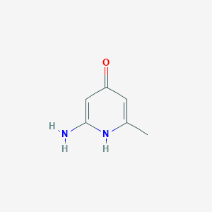 2-Amino-6-methylpyridin-4-ol chemical structure (CAS 79175-91-0)