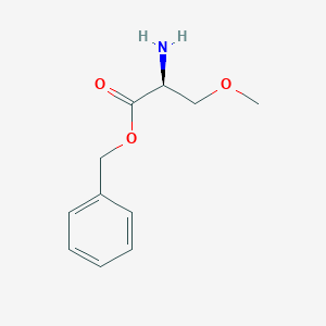 (S)-Benzyl 2-amino-3-methoxypropanoate chemical structure (CAS 791782-11-1)