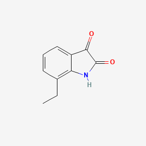 7-Ethylindoline-2,3-dione chemical structure (CAS 79183-65-6)