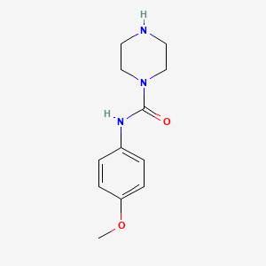 N-(4-Methoxyphenyl)piperazine-1-carboxamide chemical structure (CAS 79221-45-7)