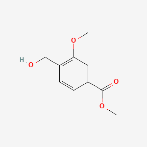 Methyl 4-(hydroxymethyl)-3-methoxybenzoate chemical structure (CAS 79236-96-7)