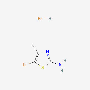 5-Bromo-4-methyl-thiazol-2-ylamine hydrobromide chemical structure (CAS 79247-77-1)