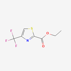 Ethyl 4-(trifluoromethyl)thiazole-2-carboxylate chemical structure (CAS 79247-86-2)