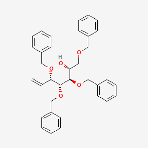 (2R,3R,4R,5S)-1,3,4,5-Tetrakis(benzyloxy)hept-6-en-2-ol chemical structure (CAS 79258-18-7)