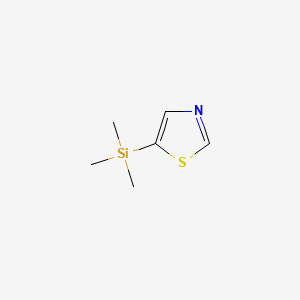 5-(Trimethylsilyl)thiazole chemical structure (CAS 79265-36-4)