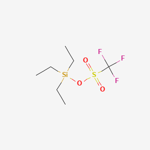 Triethylsilyl trifluoromethanesulfonate chemical structure (CAS 79271-56-0)