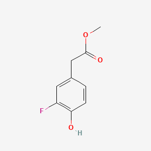 Methyl (3-fluoro-4-hydroxyphenyl)acetate chemical structure (CAS 79280-92-5)