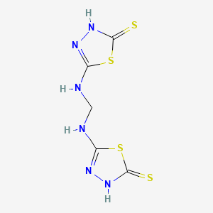 5,5'-(Methylenebis(azanediyl))bis(1,3,4-thiadiazole-2(3H)-thione) chemical structure (CAS 79319-85-0)