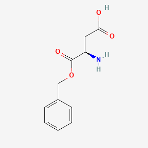 (R)-3-Amino-4-(benzyloxy)-4-oxobutanoic acid chemical structure (CAS 79337-40-9)