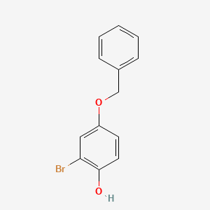 4-(Benzyloxy)-2-bromophenol chemical structure (CAS 79352-66-2)