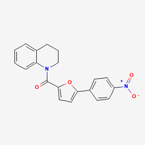 (3,4-Dihydroquinolin-1(2H)-yl)(5-(4-nitrophenyl)furan-2-yl)methanone chemical structure (CAS 793729-54-1)