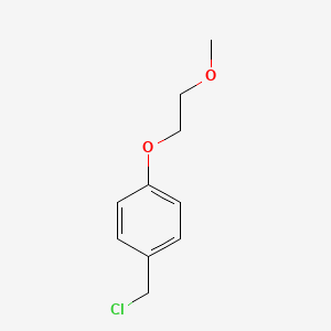 1-(Chloromethyl)-4-(2-methoxyethoxy)benzene chemical structure (CAS 79407-31-1)