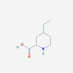 4-Ethylpiperidine-2-carboxylic acid chemical structure (CAS 79415-24-0)