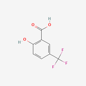 2-Hydroxy-5-(trifluoromethyl)benzoic acid chemical structure (CAS 79427-88-6)