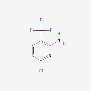 6-Chloro-3-(trifluoromethyl)pyridin-2-amine chemical structure (CAS 79456-27-2)