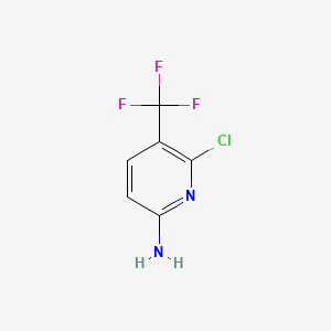 6-Chloro-5-(trifluoromethyl)pyridin-2-amine chemical structure (CAS 79456-28-3)