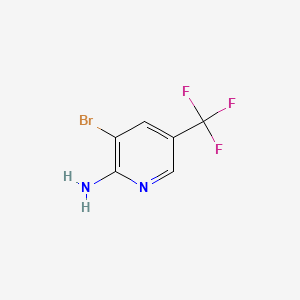 3-Bromo-5-(trifluoromethyl)pyridin-2-amine chemical structure (CAS 79456-30-7)