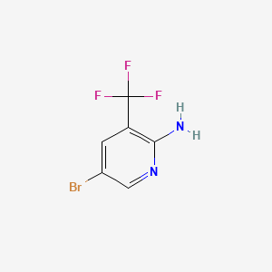 5-Bromo-3-(trifluoromethyl)pyridin-2-amine chemical structure (CAS 79456-34-1)