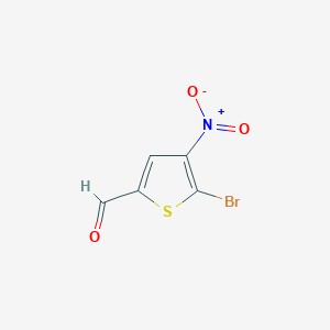 5-Bromo-4-nitrothiophene-2-carbaldehyde chemical structure (CAS 79456-86-3)