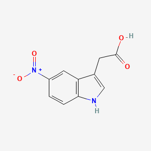 2-(5-Nitro-1H-indol-3-yl)acetic acid chemical structure (CAS 79473-05-5)