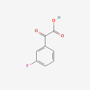 2-(3-Fluorophenyl)-2-oxoacetic acid chemical structure (CAS 79477-87-5)