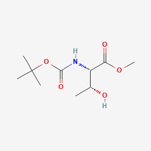 (2S,3R)-Methyl 2-((tert-butoxycarbonyl)amino)-3-hydroxybutanoate chemical structure (CAS 79479-07-5)