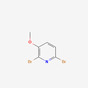 2,6-Dibromo-3-methoxypyridine chemical structure (CAS 79491-45-5)