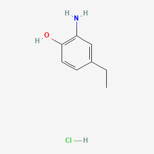 2-Amino-4-ethylphenol hydrochloride chemical structure (CAS 79509-90-3)