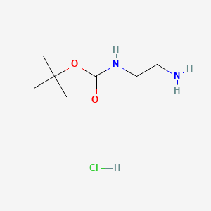 tert-Butyl (2-aminoethyl)carbamate hydrochloride chemical structure (CAS 79513-35-2)
