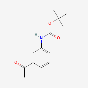tert-Butyl (3-acetylphenyl)carbamate chemical structure (CAS 79537-70-5)