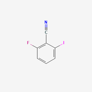 2-Fluoro-6-iodobenzonitrile chemical structure (CAS 79544-29-9)