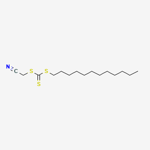Cyanomethyl dodecyl carbonotrithioate chemical structure (CAS 796045-97-1)