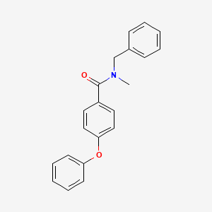 N-Benzyl-N-methyl-4-phenoxybenzamide chemical structure (CAS 796050-78-7)