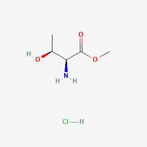 (2S,3S)-Methyl 2-amino-3-hydroxybutanoate hydrochloride chemical structure (CAS 79617-27-9)