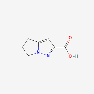 5,6-Dihydro-4H-pyrrolo[1,2-b]pyrazole-2-carboxylic acid chemical structure (CAS 796729-03-8)